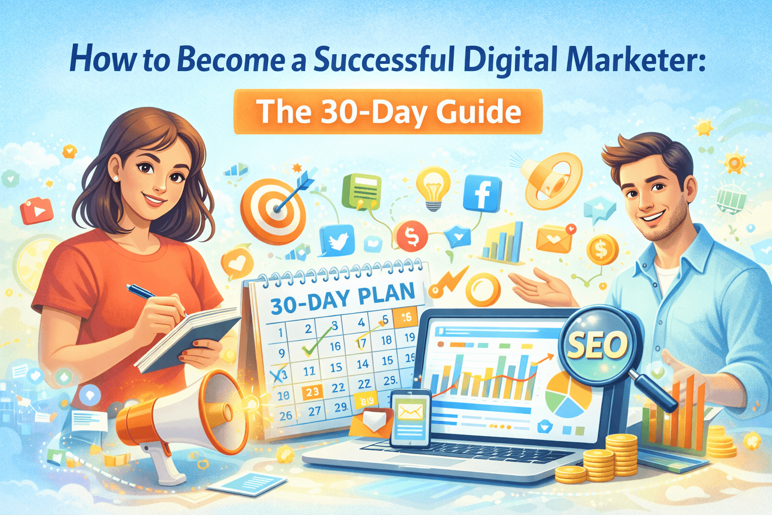 Digital Marketing in 30 Days: SEO, PPC & Social—Structured Skill Plan