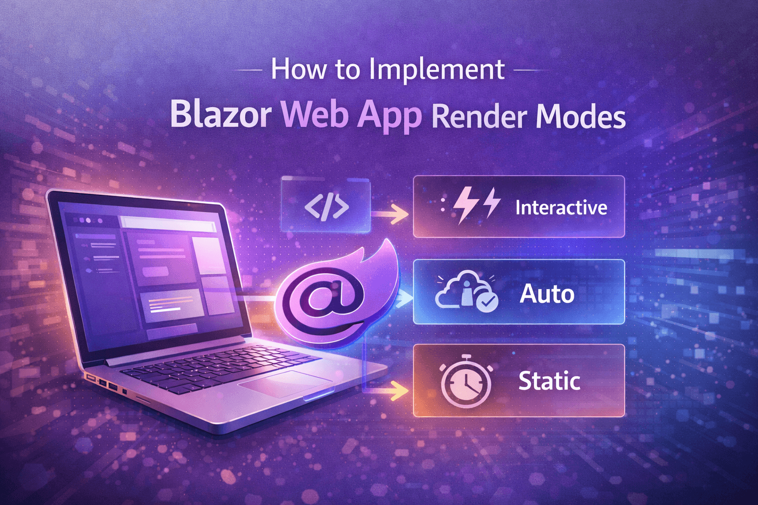 How to Implement Blazor Web App Render Modes