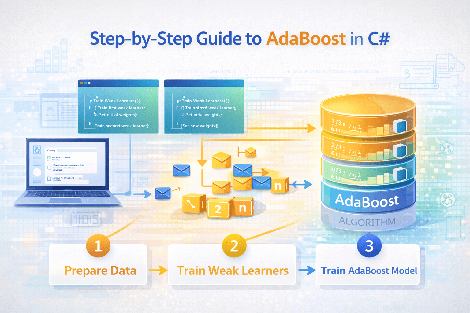 Step-by-Step Guide to AdaBoost Binary Classification in C#