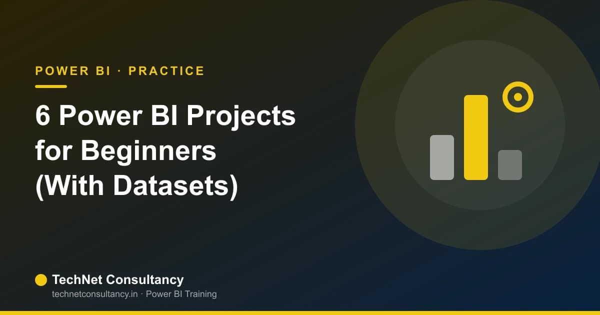 6 Power BI Projects for Beginners (With Free Datasets You Can Use Today)